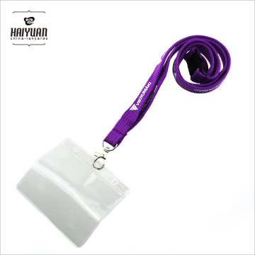 Tubular Printed Lanyard with PVC Card Holder